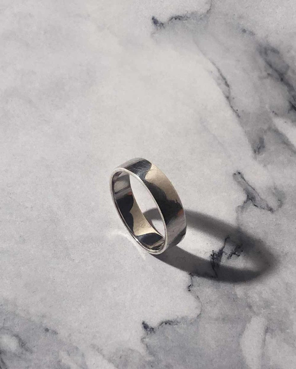 Classic Cigar Band RingRingsSterling SilverAngela Wozniak Jewellery