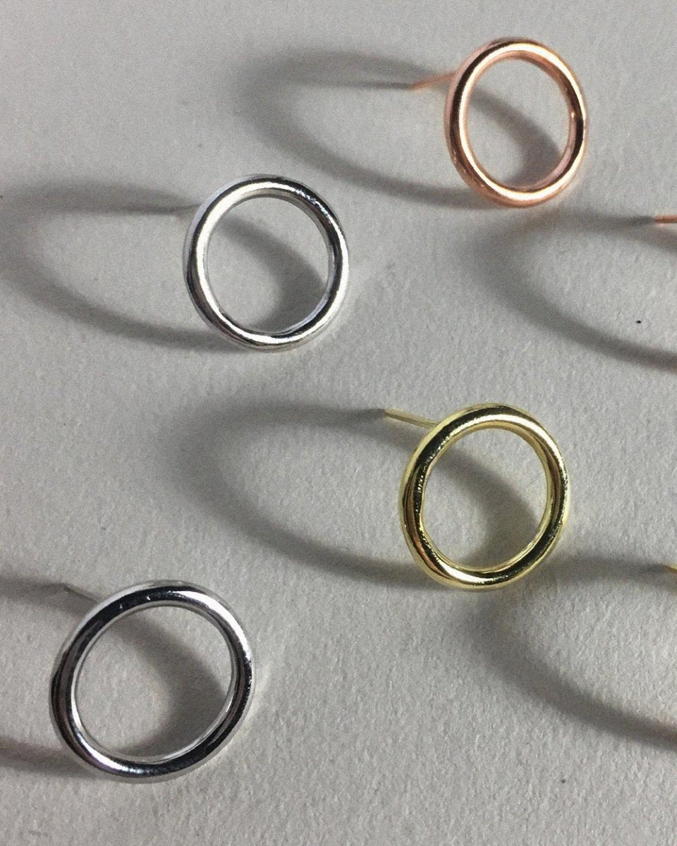 Jessica Circle Stud EarringsEarringsVarious MetalsAngela Wozniak Jewellery