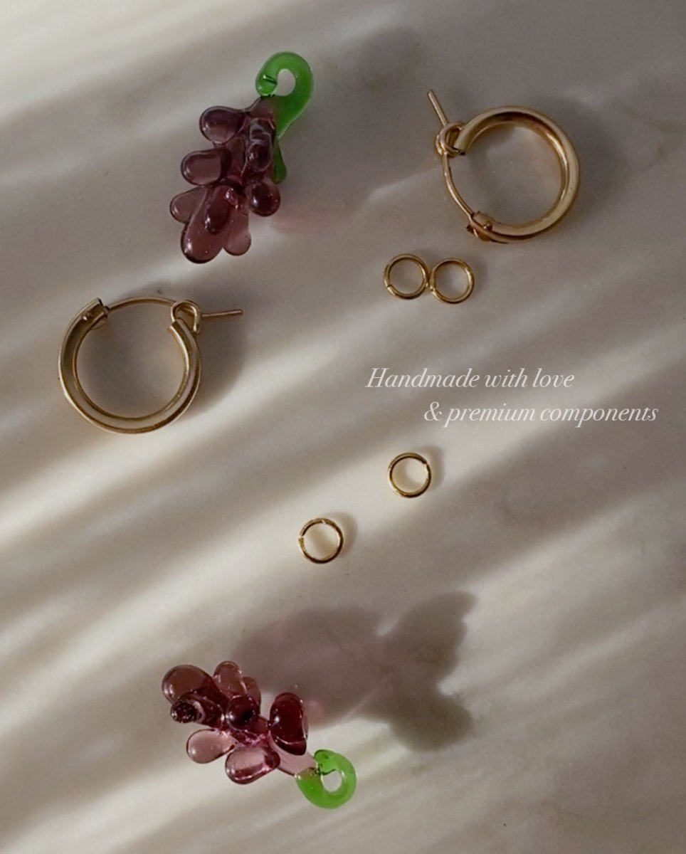 Juicy Grape Huggie EarringsEarrings14K Gold FilledAngela Wozniak Jewellery