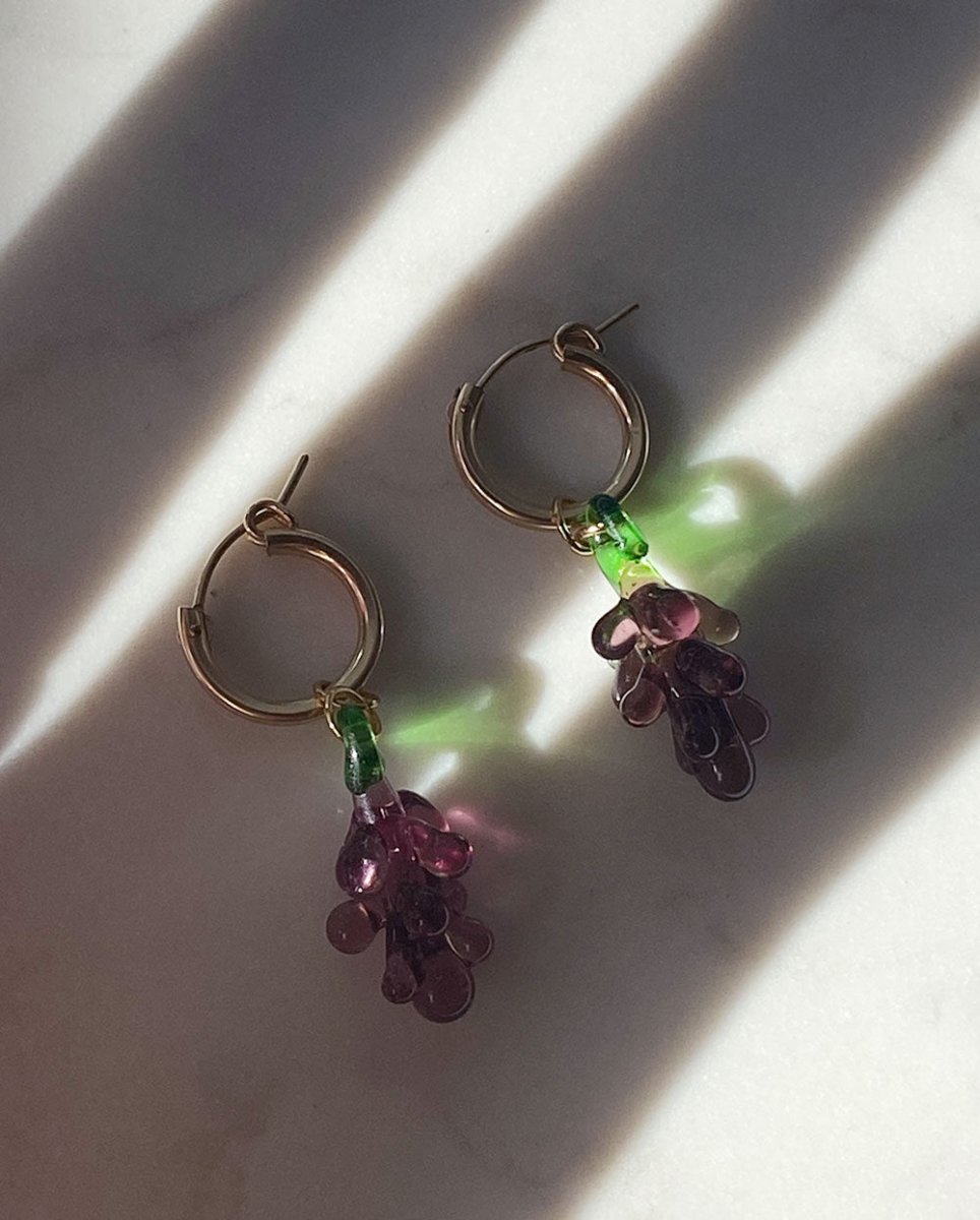 Juicy Grape Huggie EarringsEarrings14K Gold FilledAngela Wozniak Jewellery