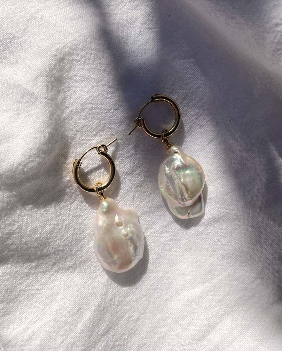 Kind Keshi Pearl Huggie EarringsEarrings14K Gold FilledAngela Wozniak Jewellery