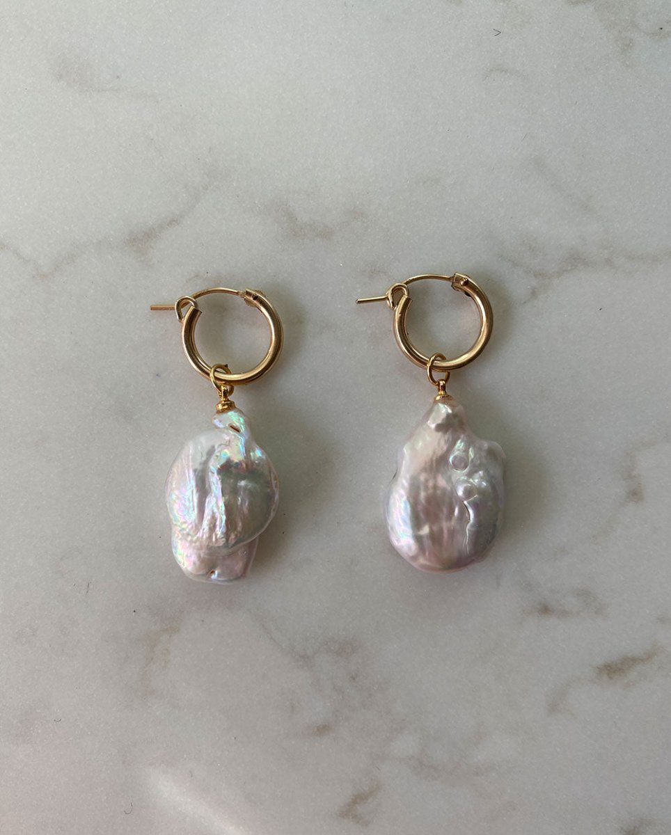 Kind Keshi Pearl Huggie EarringsEarrings14K Gold FilledAngela Wozniak Jewellery