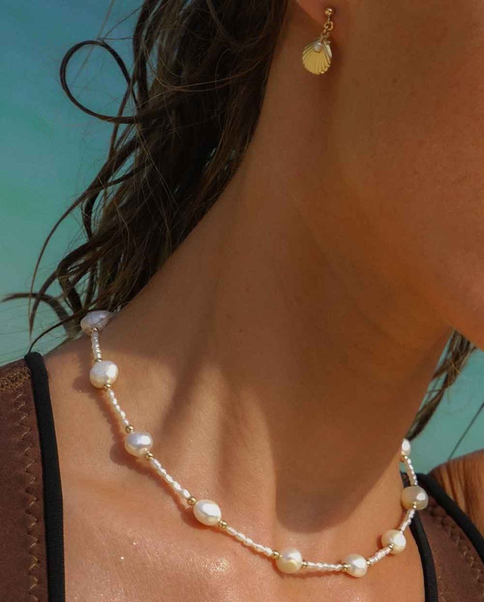 Ocean Treasure Pearl NecklaceNecklaces14K Gold FilledAngela Wozniak Jewellery