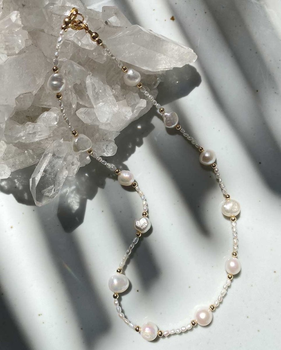 Ocean Treasure Pearl NecklaceNecklaces14K Gold FilledAngela Wozniak Jewellery