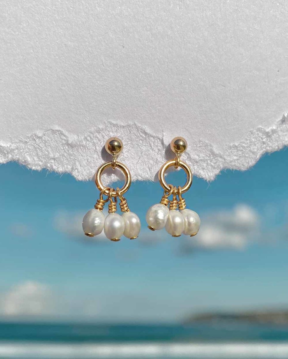 Pearl Clouds Drop EarringsEarrings14K Gold FilledAngela Wozniak Jewellery