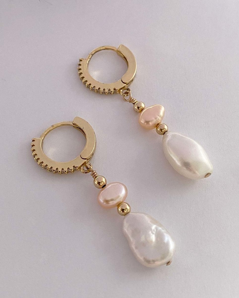 Rhea Divine Pearl Earrings14K Gold FilledAngela Wozniak Jewellery