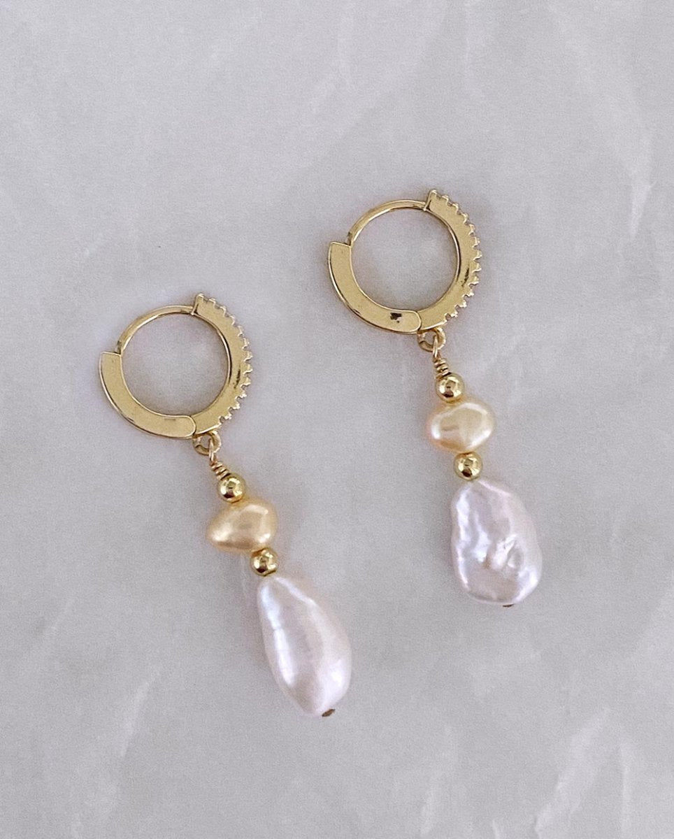 Rhea Divine Pearl Earrings14K Gold FilledAngela Wozniak Jewellery