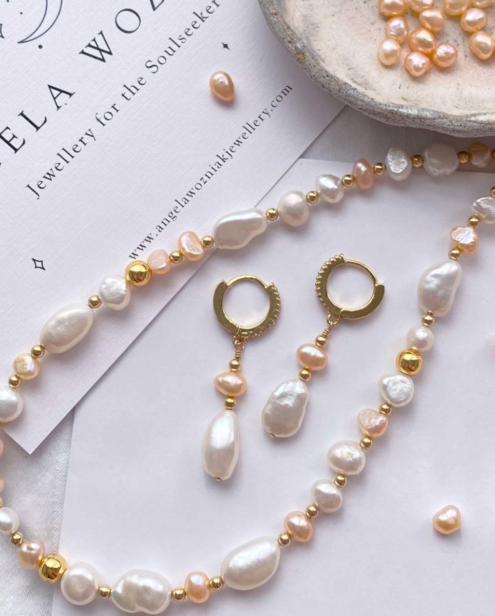 Rhea Divine Pearl Earrings14K Gold FilledAngela Wozniak Jewellery