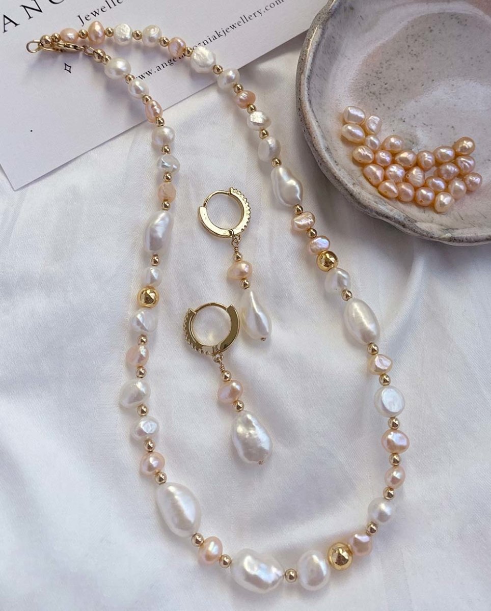 Rhea Divine Pearl Earrings14K Gold FilledAngela Wozniak Jewellery