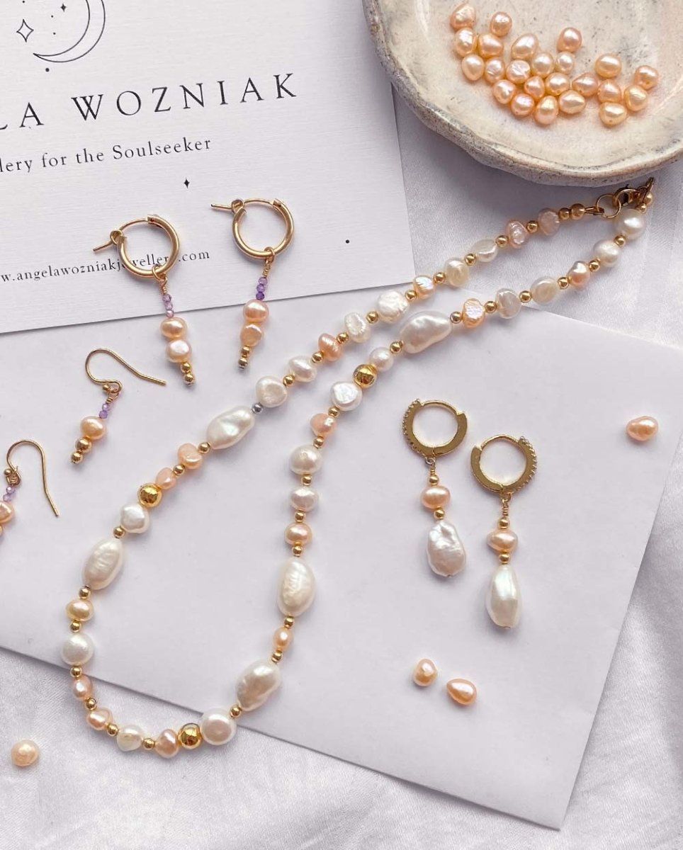 Rhea Goddess Pearl NecklaceNecklaces14K Gold FilledAngela Wozniak Jewellery
