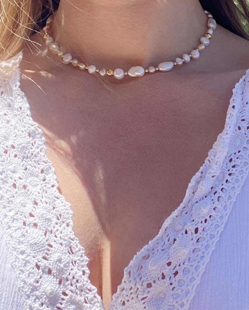 Rhea Goddess Pearl NecklaceNecklaces14K Gold FilledAngela Wozniak Jewellery