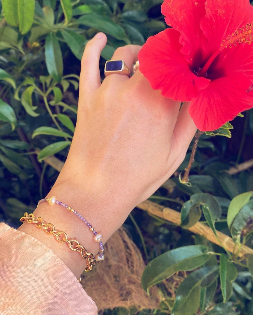 Rhea Pearl & Amethyst BraceletBracelets14K Gold FilledAngela Wozniak Jewellery