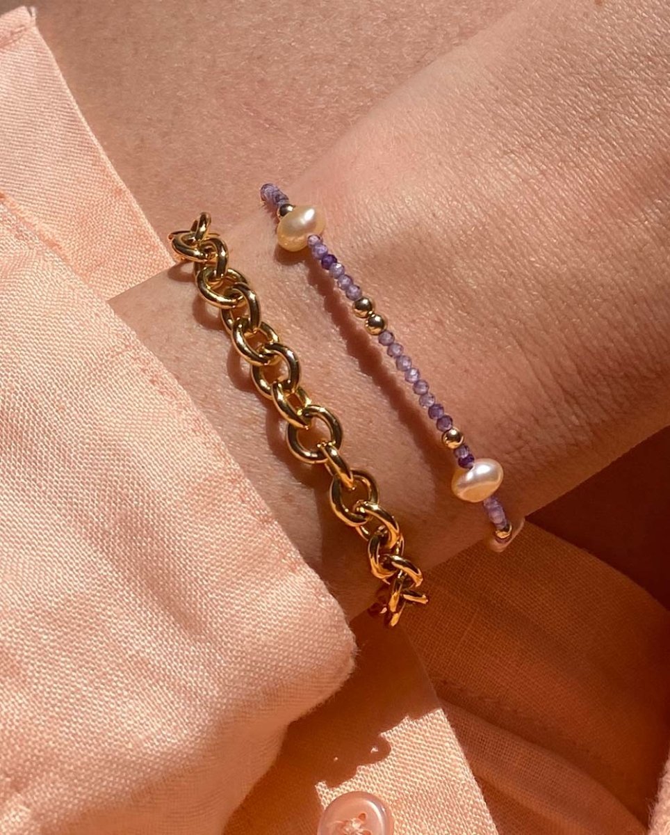 Rhea Pearl & Amethyst BraceletBracelets14K Gold FilledAngela Wozniak Jewellery