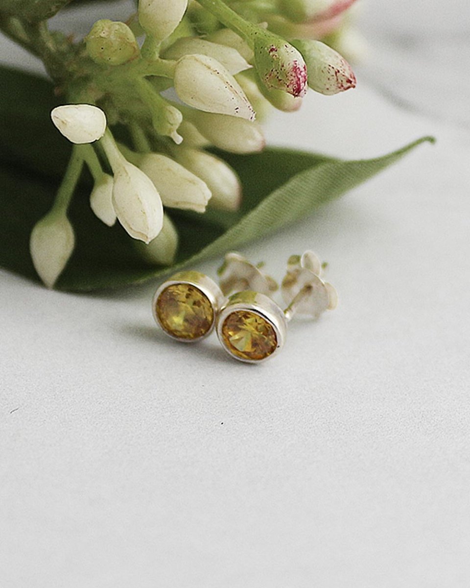 Ruby Gemstone Studs, Various GemstonesEarringsSterling SilverAngela Wozniak Jewellery