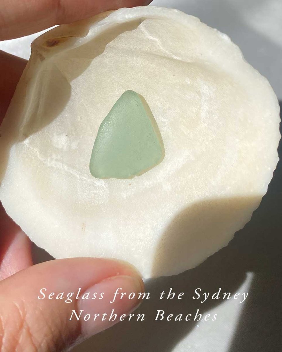 Seafoam Seaglass Ring / Uncommon Colour / #608RingsMADE TO ORDERAngela Wozniak Jewellery