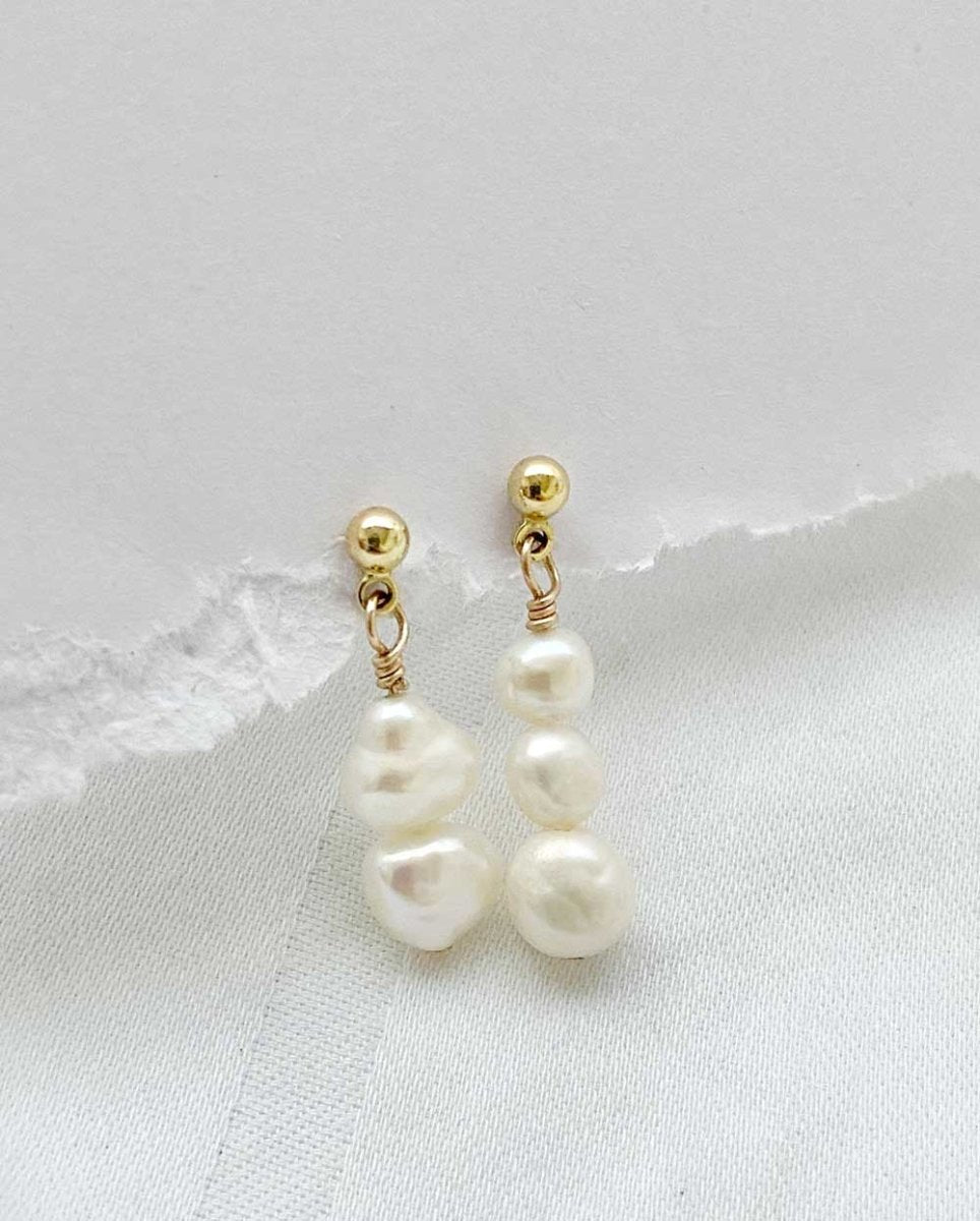 Wabi Sabi Pearl Studs14K Gold FilledAngela Wozniak Jewellery