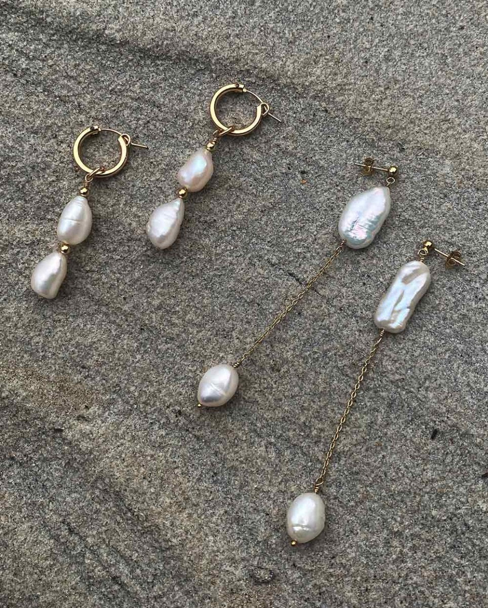 Wild Siren Pearl Chain EarringsEarrings14K Gold FilledAngela Wozniak Jewellery