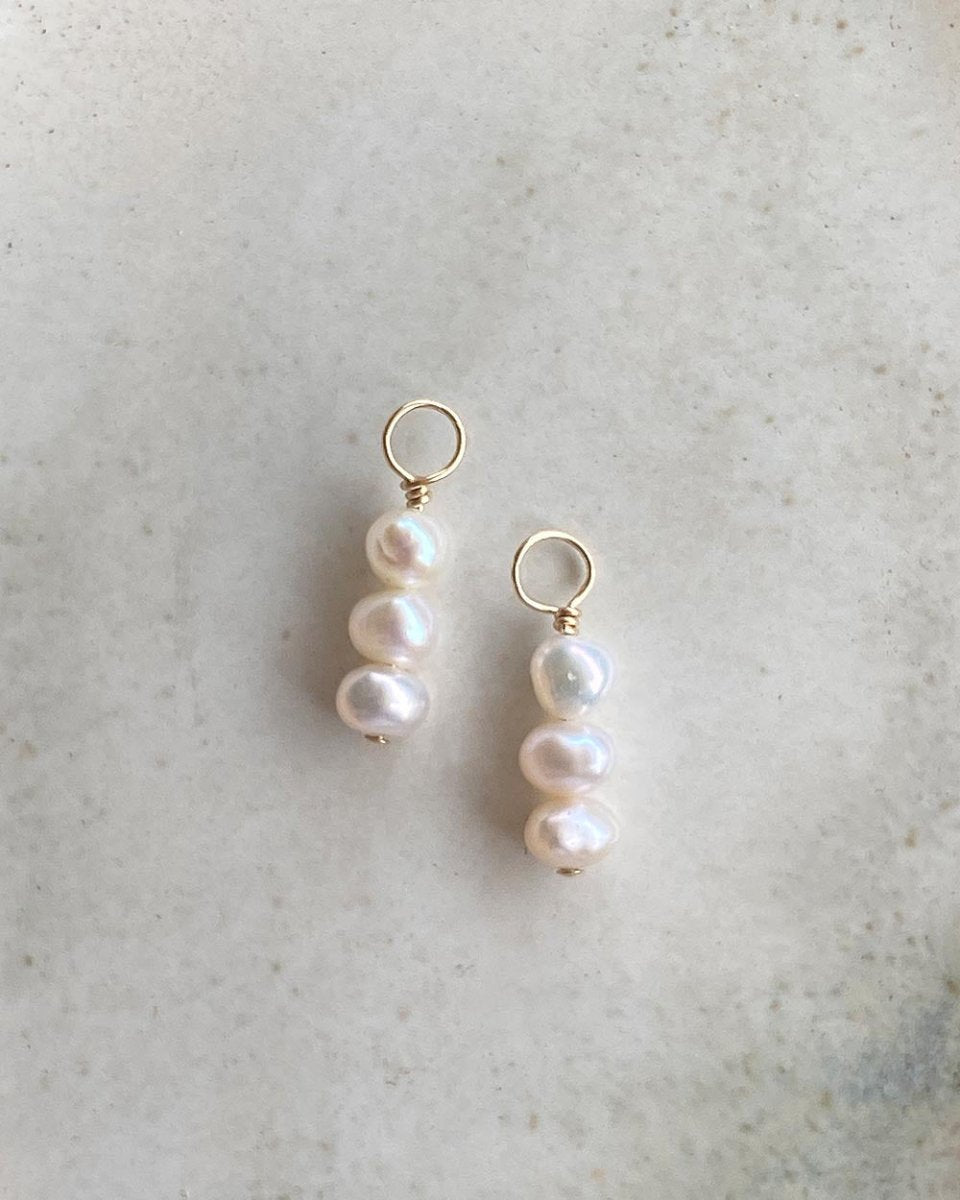 3 pearl charmEarring Charms14K Gold FilledAngela Wozniak Jewellery
