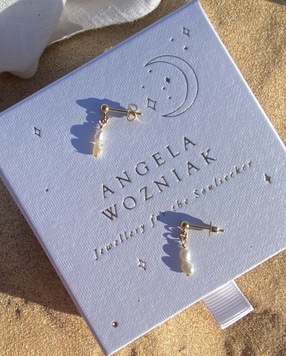 Fiji Pearl Drop Earrings - Angela Wozniak Jewellery