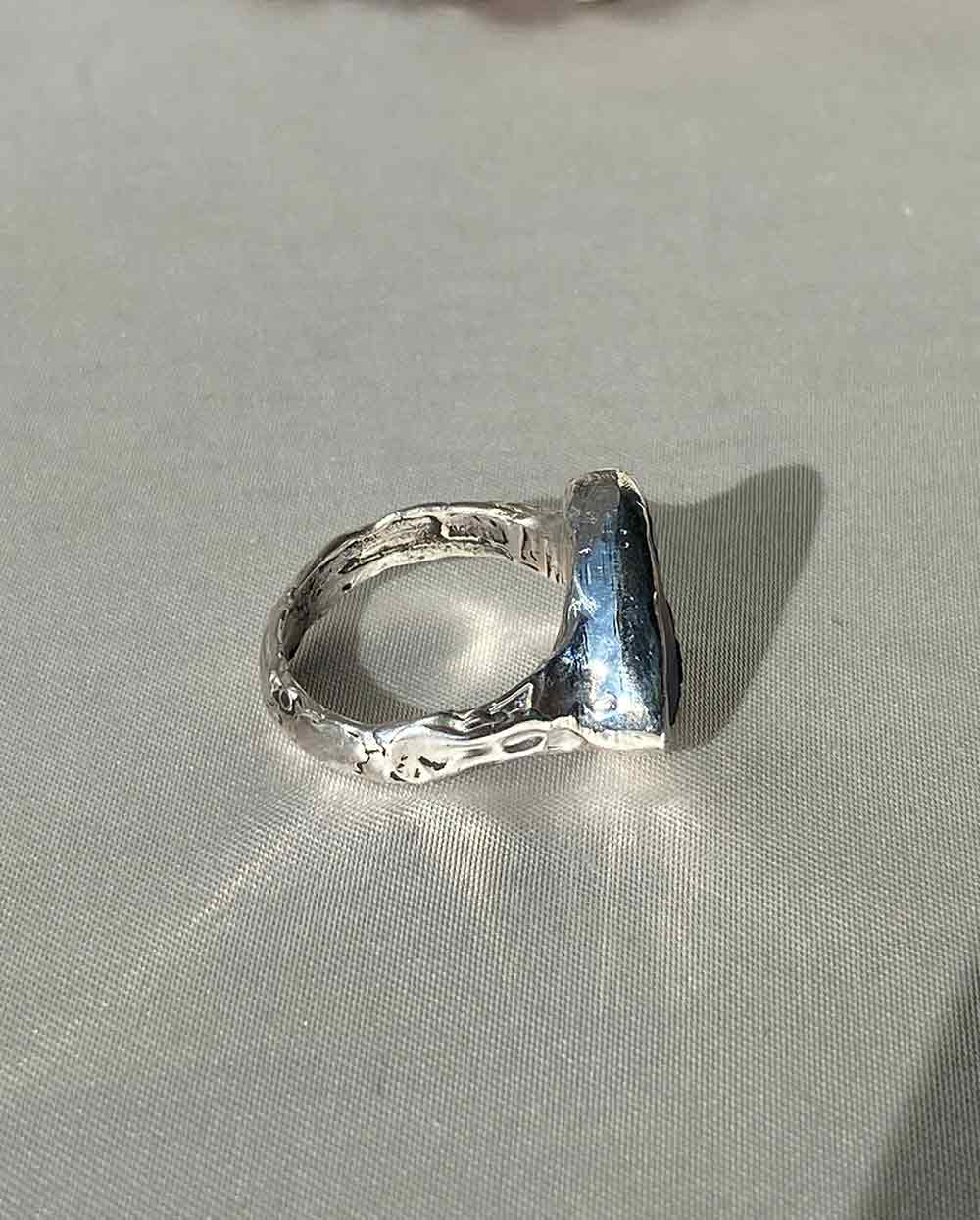 Lavender Sea GlassRing - Size 7 1/4