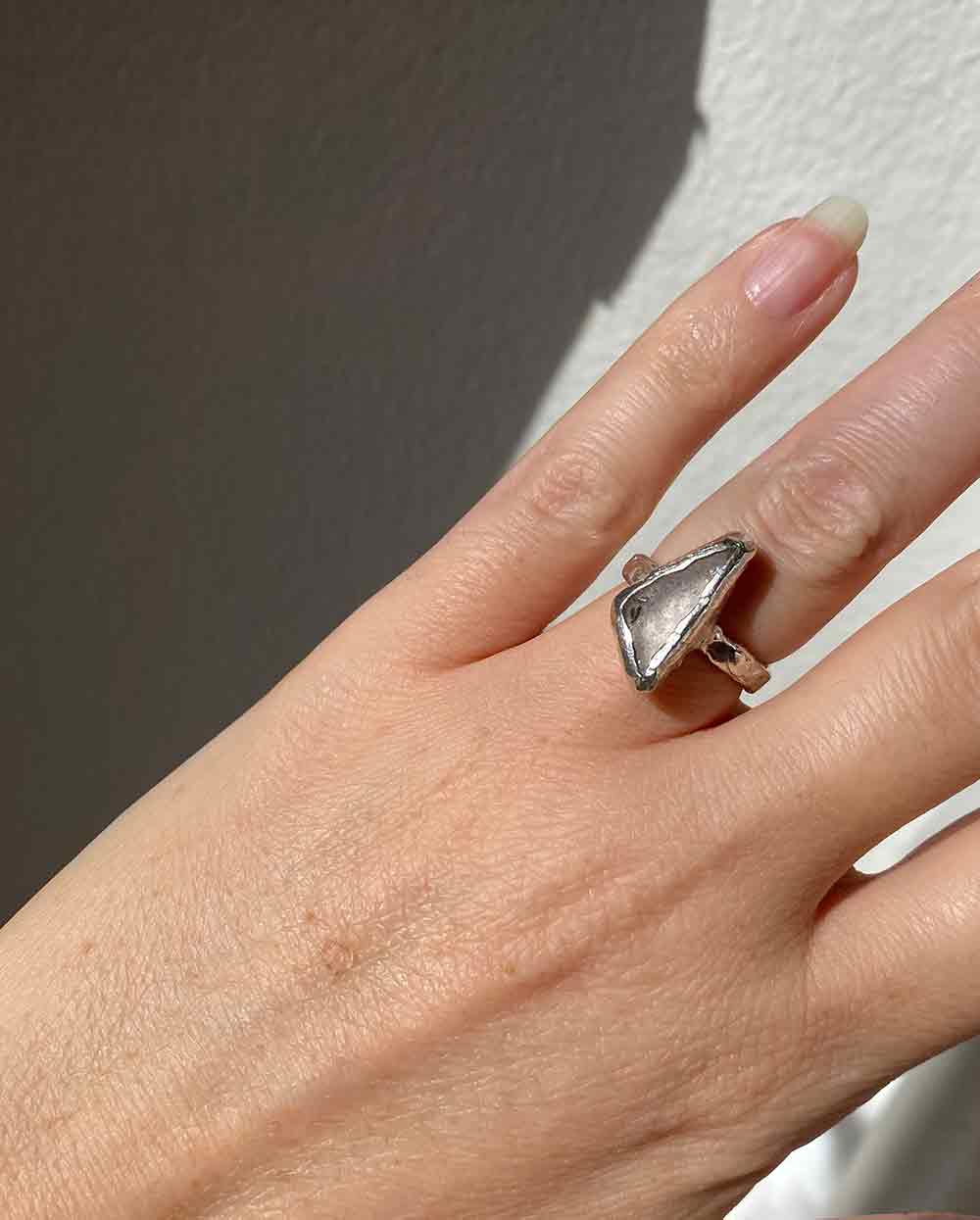 Lavender Sea GlassRing - Size 6