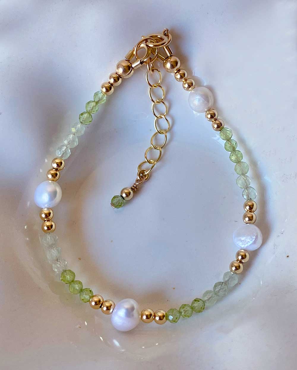 Peridot & Green Amethyst Bracelet