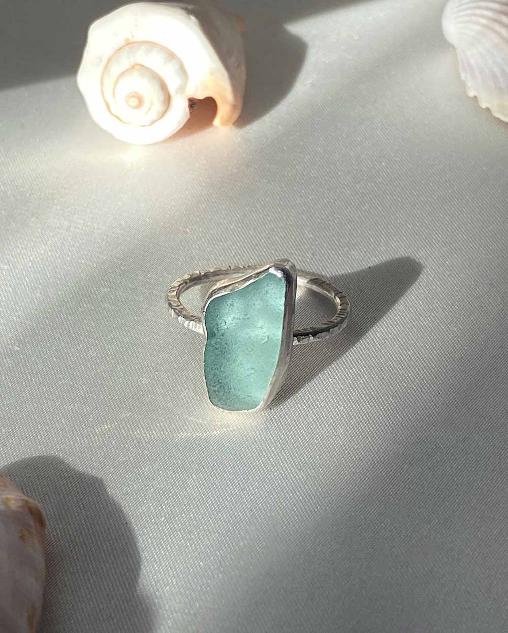 Custom Seaglass Ring / Batch 1 Sterling Silver