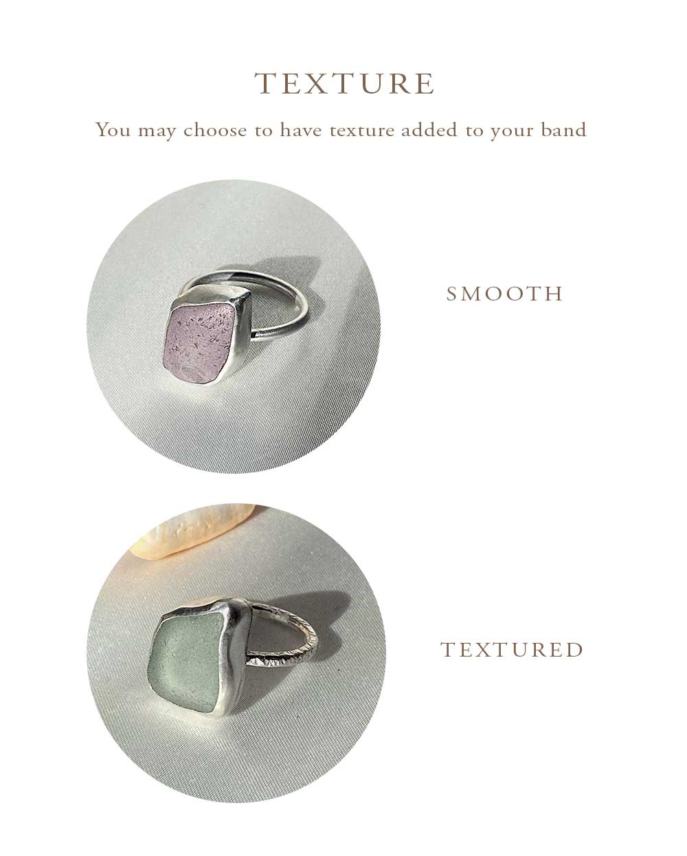 Custom Seaglass Ring - Angela Wozniak Jewellery