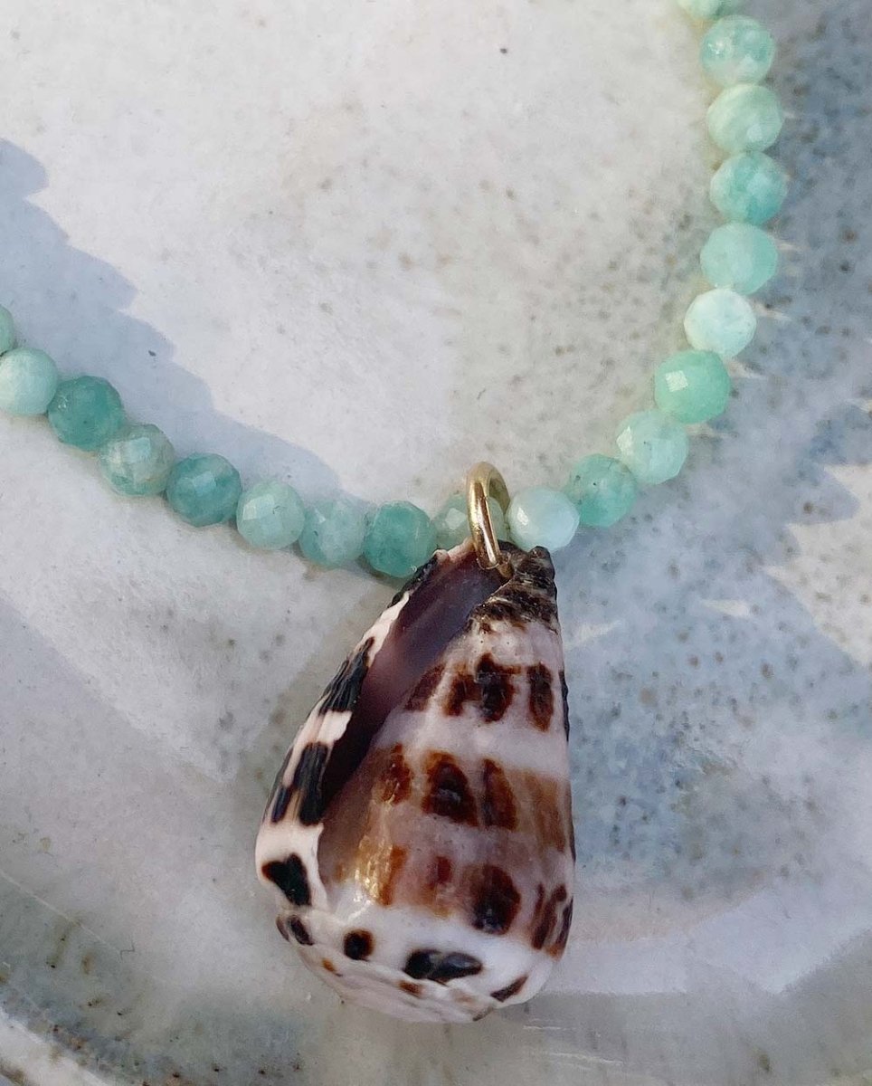 Amazonite & Hebrew Shell NecklaceNecklaces14k Gold FilledAngela Wozniak Jewellery