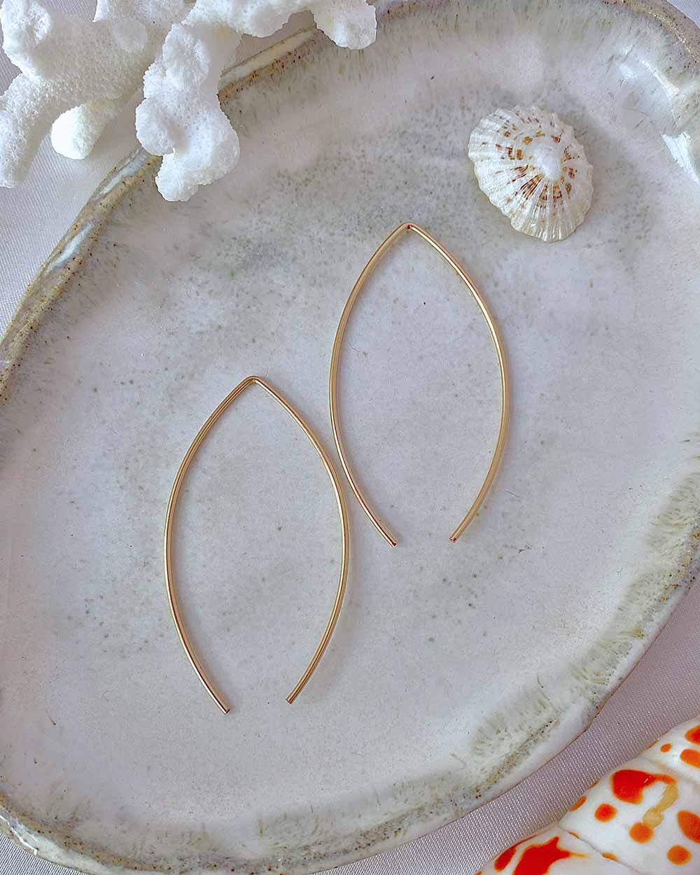 Arc Angel Threader Earrings 14K Gold Filled