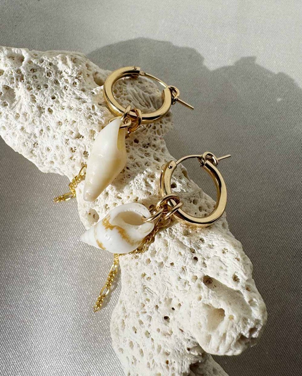 Cascade Cone Seashell EarringsEarringsReady - To - ShipAngela Wozniak Jewellery
