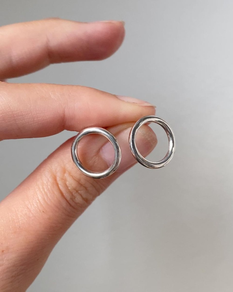 Classic Circle Stud EarringsEarringsSterling SilverAngela Wozniak Jewellery