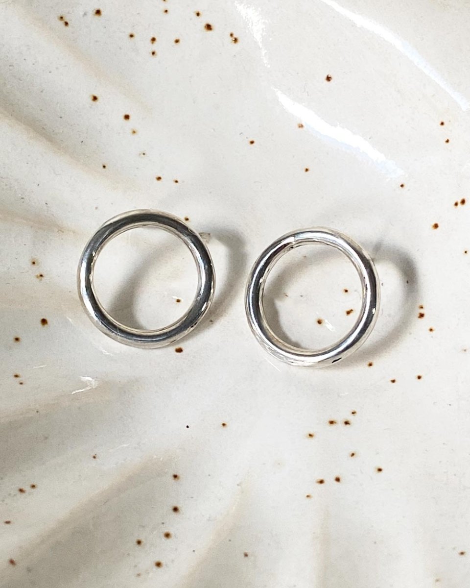 Classic Circle Stud EarringsEarringsSterling SilverAngela Wozniak Jewellery