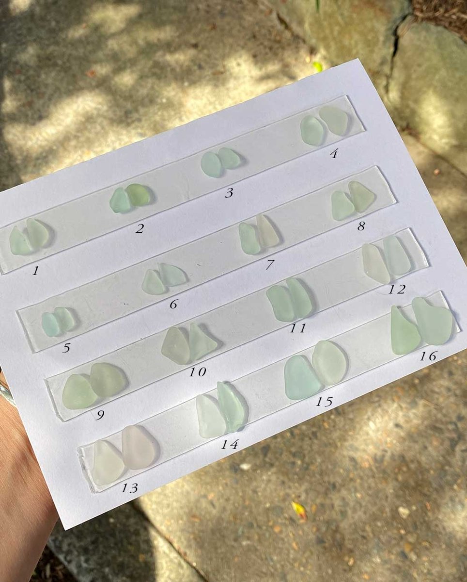 Coastal Breeze Seafoam Sea Glass Dangle EarringsEarringsMade - To - OrderAngela Wozniak Jewellery