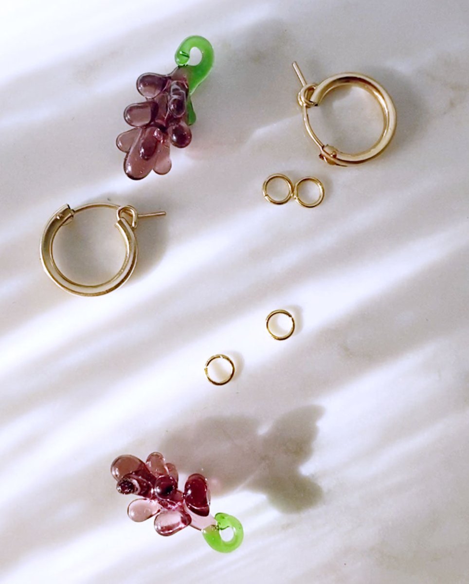 Juicy Grape Hoop EarringsEarrings14K Gold FilledAngela Wozniak Jewellery
