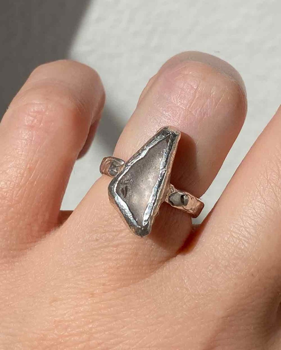 Lavender Sea GlassRing - Size 6RingsReady-To-ShipAngela Wozniak Jewellery