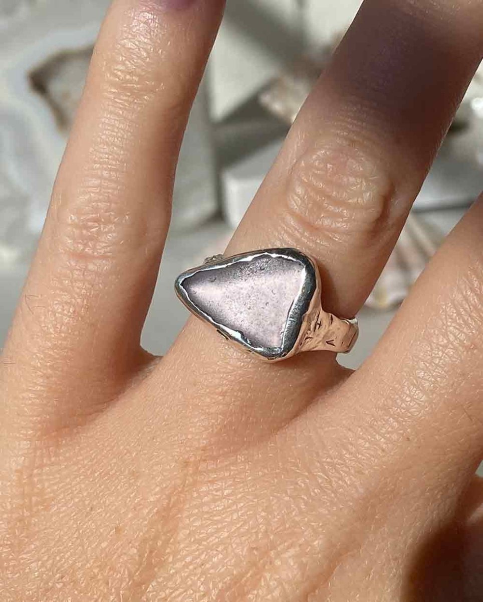 Lavender Sea GlassRing - Size 7 1/4RingsReady-To-ShipAngela Wozniak Jewellery