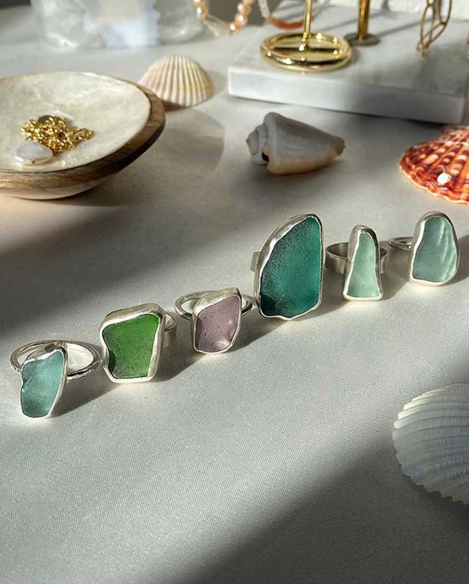 Lavender Seaglass Ring (Made - To - Order)Made to orderSterling SilverAngela Wozniak Jewellery