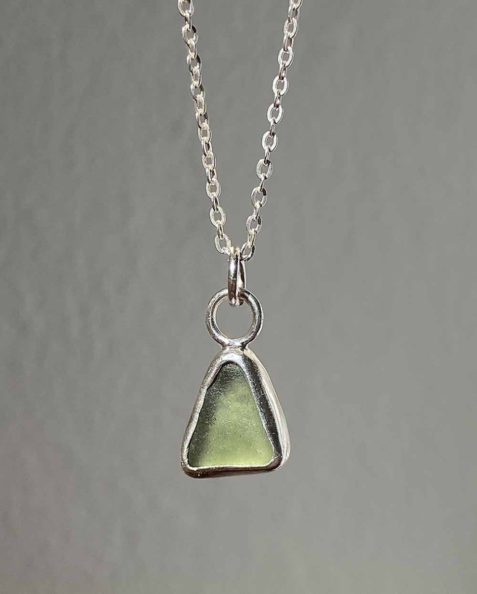 Mint Green Sea Glass NecklaceSea Glass NecklaceReady - To - ShipAngela Wozniak Jewellery