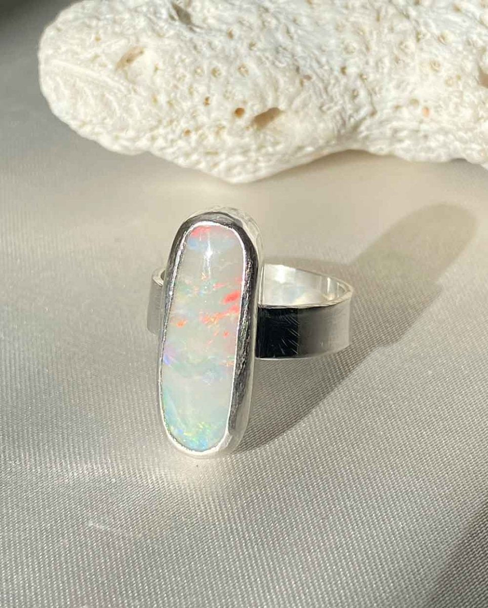Oval Opal Ring - Size 6 1/4Other RingsSterling SilverAngela Wozniak Jewellery