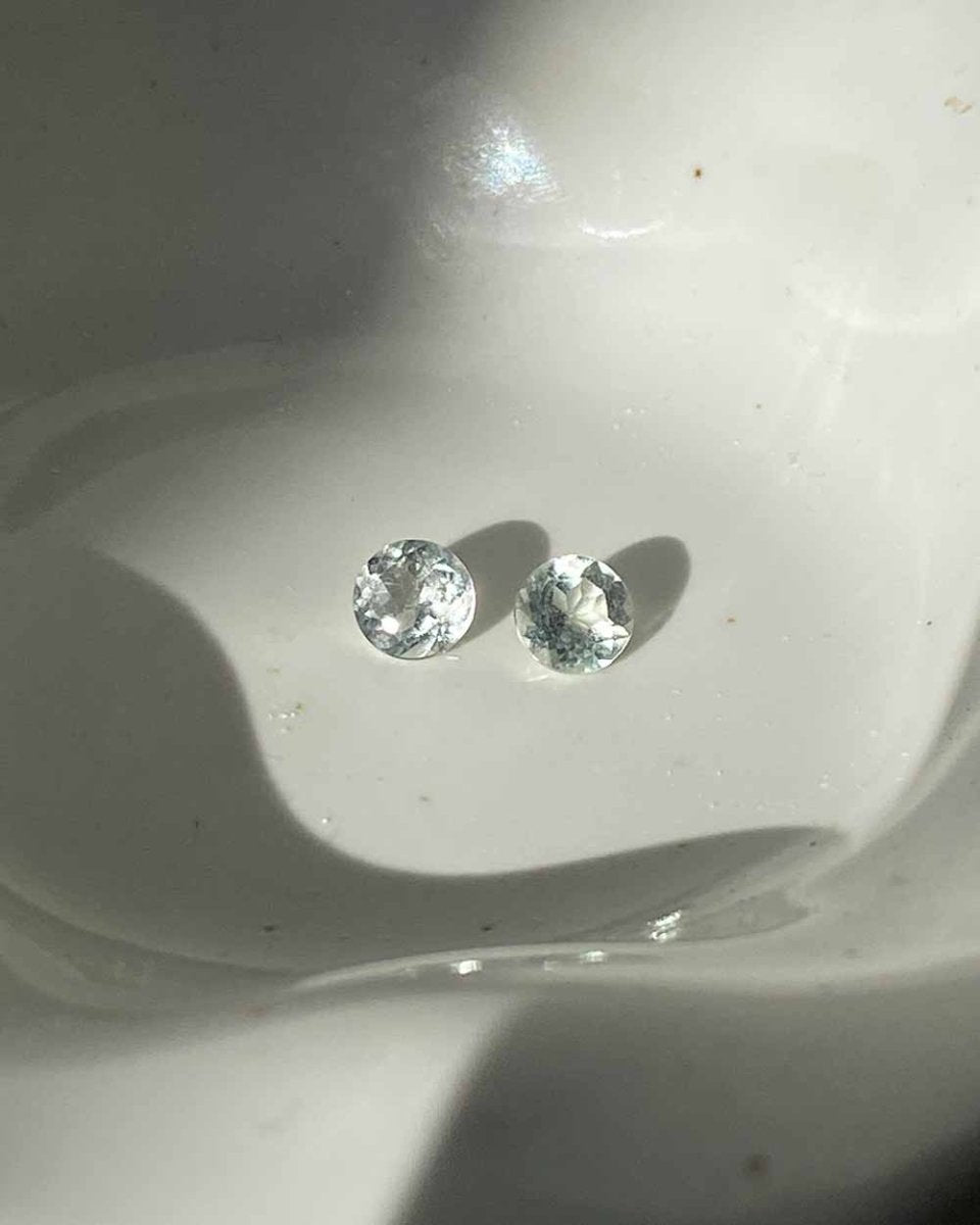 Pixie Aquamarine StudsStud Earrings14K Gold FilledAngela Wozniak Jewellery