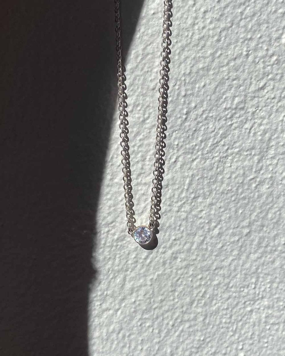 Purity Tiny Crystal NecklaceNecklacesSterling SilverAngela Wozniak Jewellery