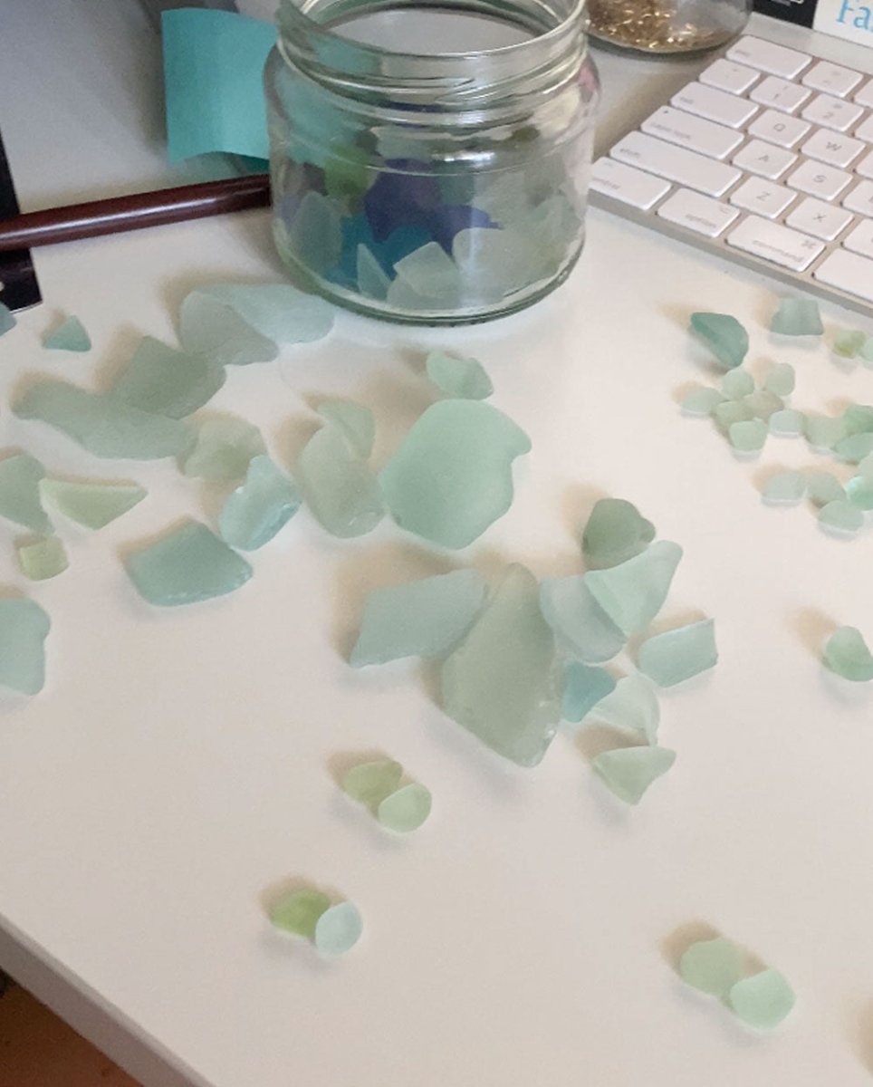 Sea Glass Charm Hoop EarringsEarringsMade - To - OrderAngela Wozniak Jewellery