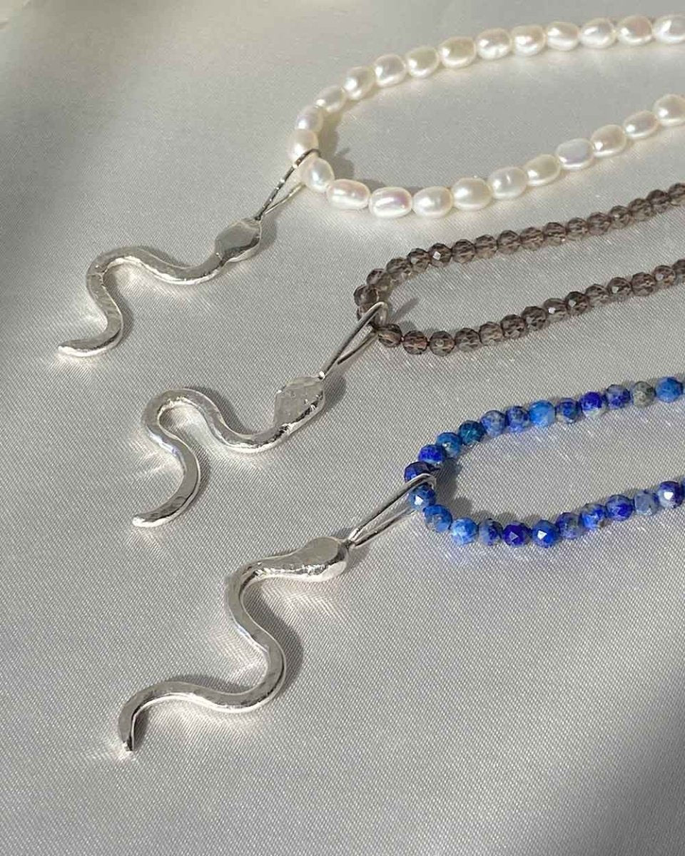 Sea Snake Charm Intuition PendantsNecklacesMade - To - OrderAngela Wozniak Jewellery