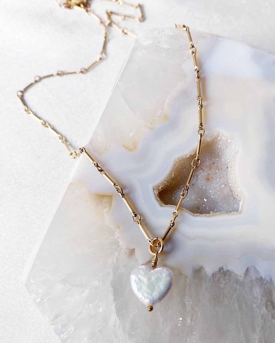 Sweet Heart Pearl NecklaceNecklaces14K Gold FilledAngela Wozniak Jewellery
