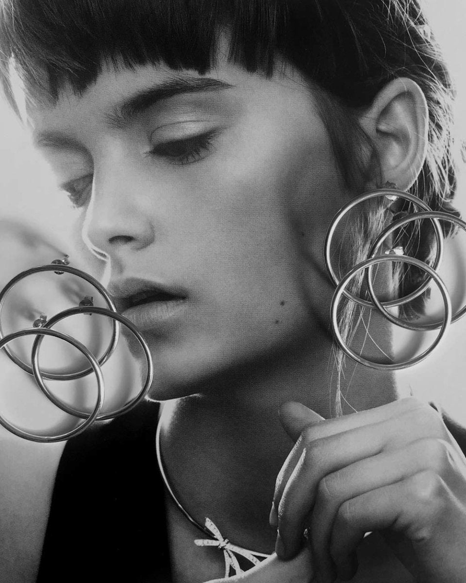 Angelica Circle Hoop Earring StudsEarringsVarious MetalsAngela Wozniak Jewellery