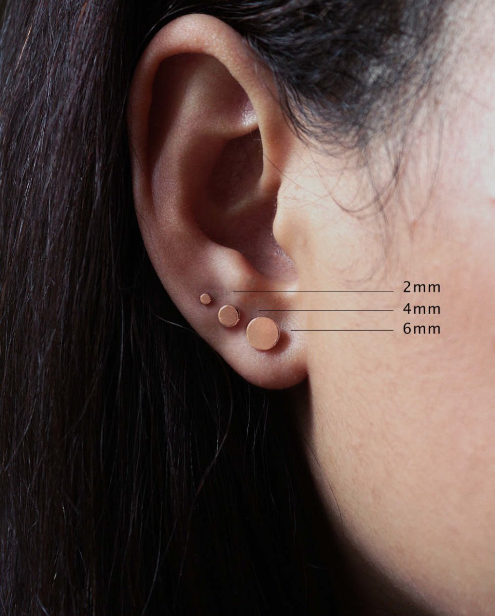 Classic Flat Disc StudsEarringsVarious MetalsAngela Wozniak Jewellery