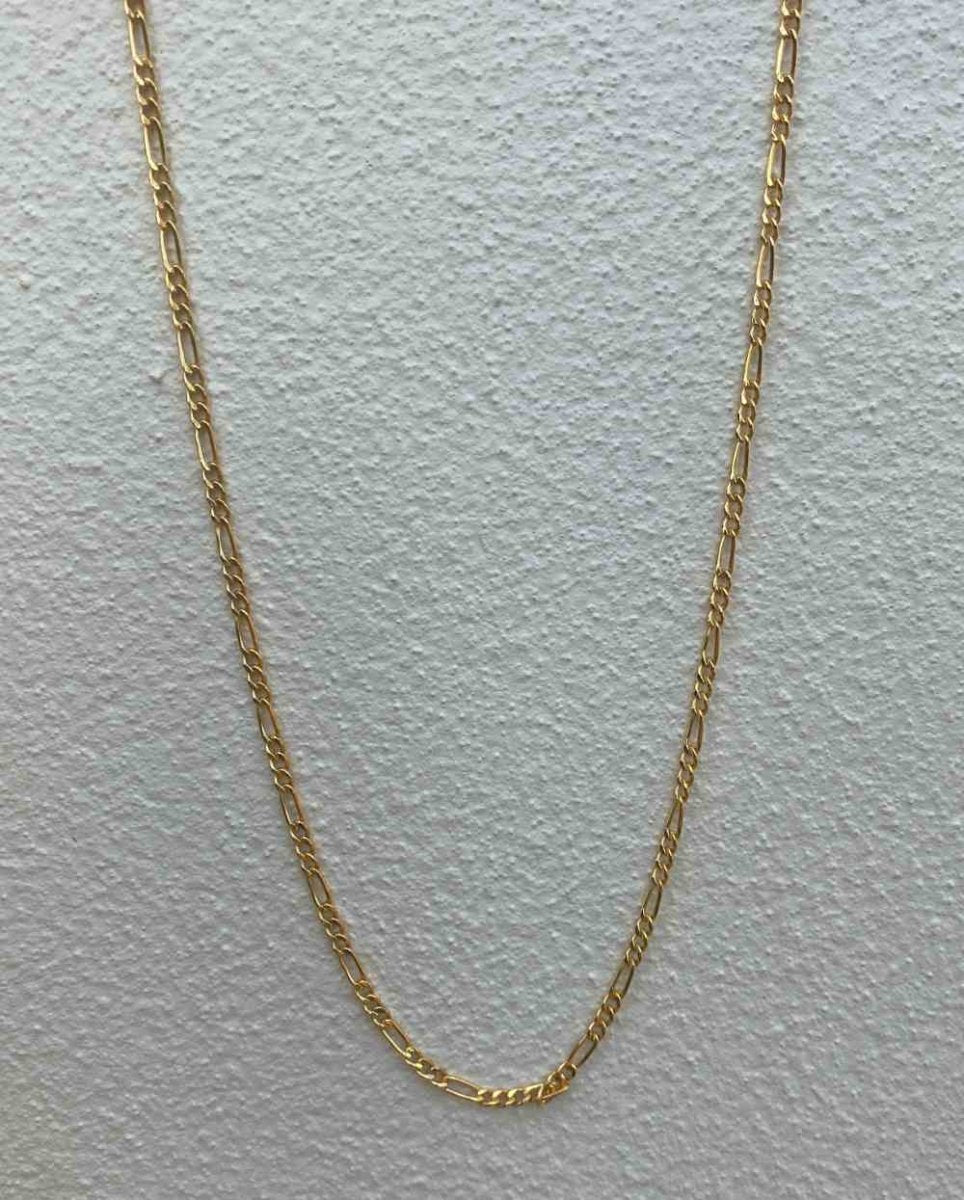 18k Gold Filled Figaro Chain Necklace