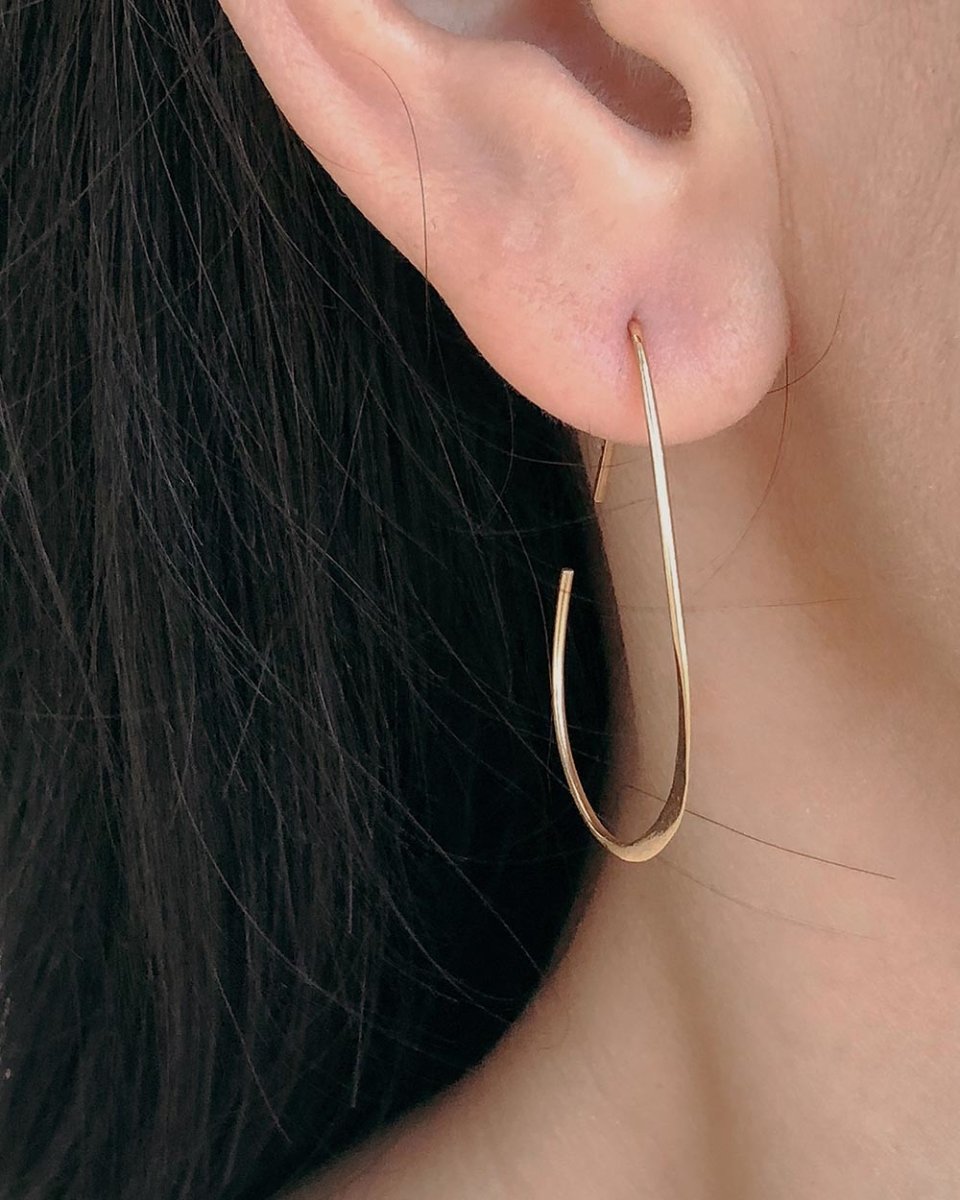 Teardrop threader earrings 2025