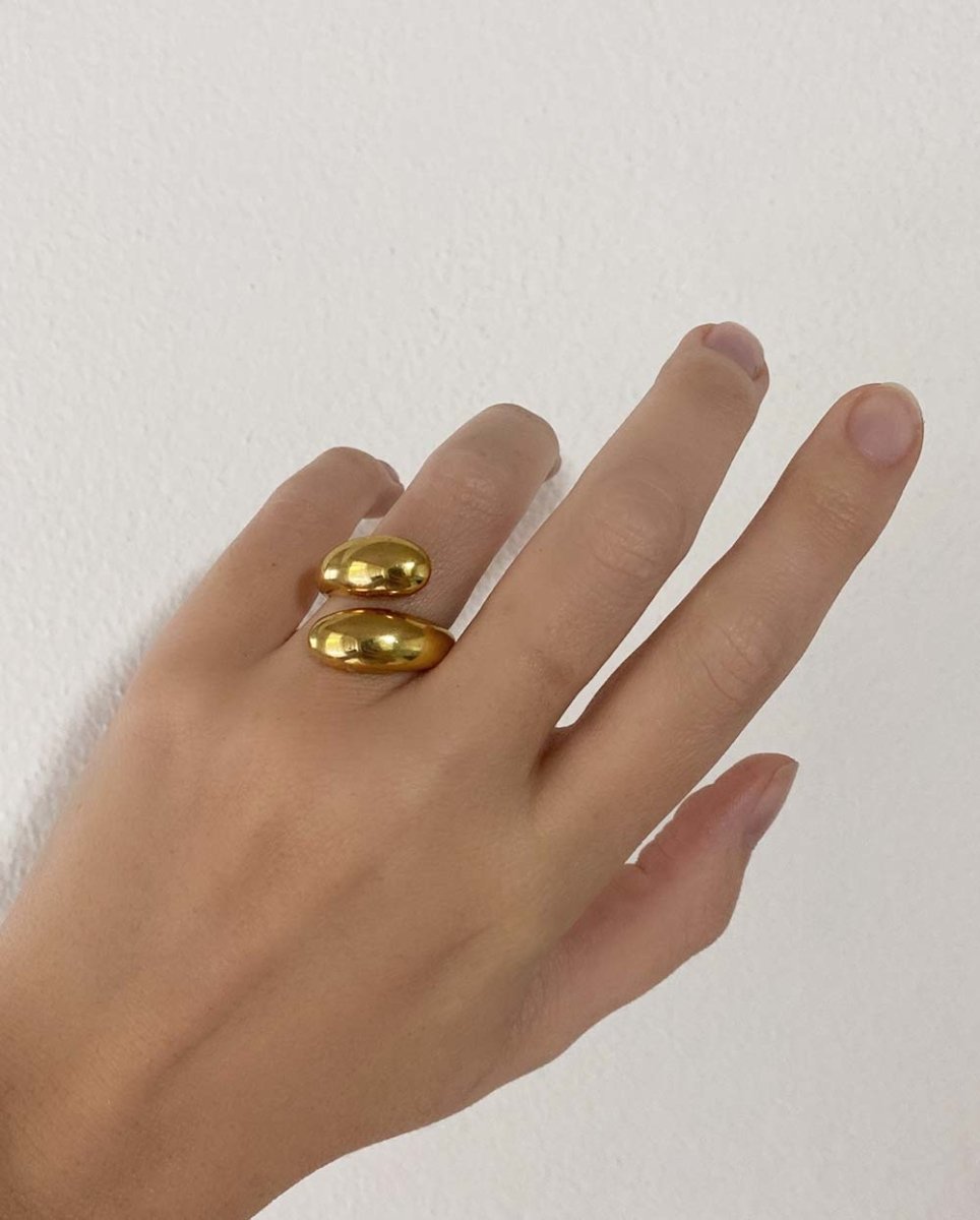 Gold Waterdrops Ring - Size AU-O / US-7Rings14K Gold VermeilAngela Wozniak Jewellery